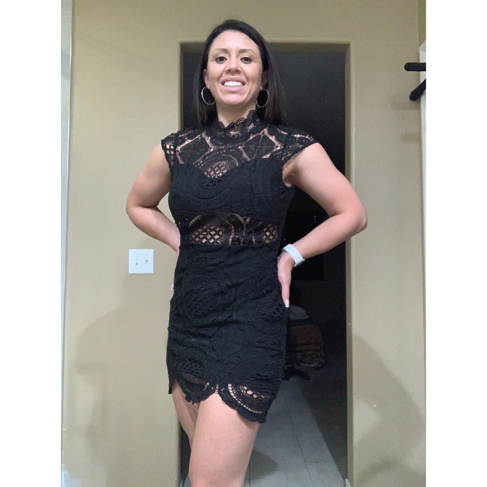 Black Lace Short dress